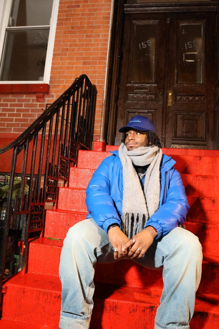 Photograph from Blue Puffer: Red Stoop