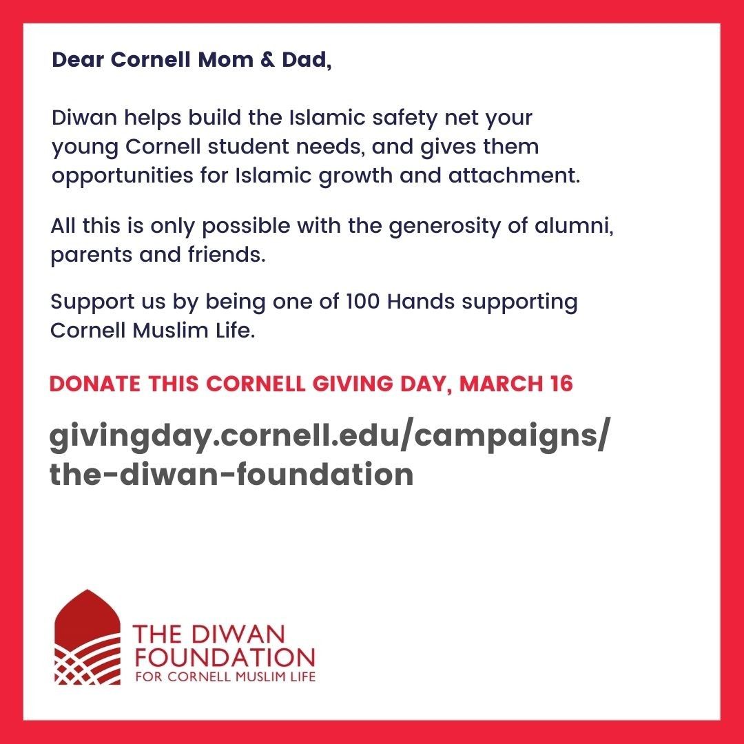 100 hands · letters home post for The Diwan Foundation